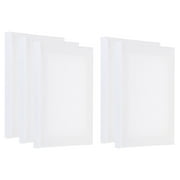 Uxcell Painting Canvas Panels, 2 Pack 8x8 Inch Round Wood Frame Blank Art  Board Panels, White