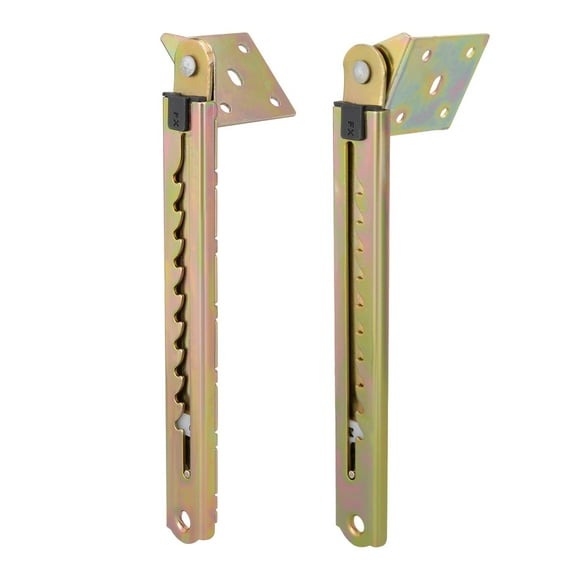 Uxcell Pair Double Angle Zinc Lifting Rod Desk 10 Gear Adjusting Hinge Angle Hinge