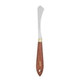 thumbnail image 1 of Uxcell Palette Knife Painting Tool 3.74" x 0.79" Stainless Steel Teardrop Blade 8.27" Length Spatula Painting Pallet knife with Hole Beech Wood Handle for Oil Acrylic Canvas, Red/Silver, 1 of 7