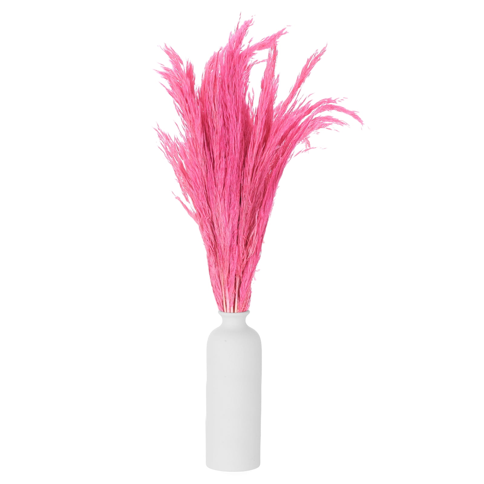 Uxcell Pampas Grass Decor, Artificial Faux Dried Grass Flower Purple