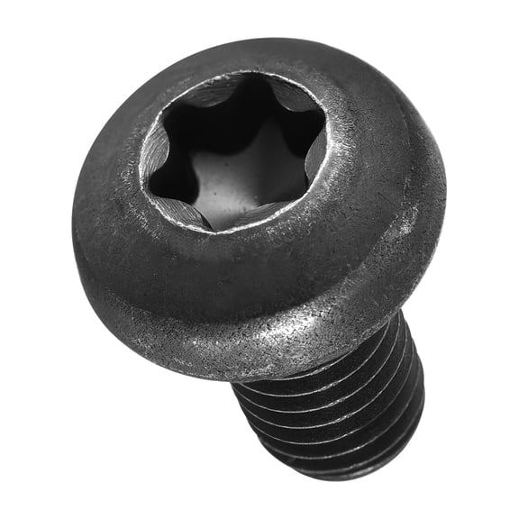 Pan Head Torx Security Screws Bolts (M10-1.5x16mm) 12Pcs, Button Torx Head Machine Screws Carbon Steel - for Furniture Woodworking Project, Black