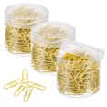 thumbnail image 1 of Uxcell Paper Clips 1.1 Inch Vinyl Coated with Box for Office Home Yellow Count 600, 1 of 6