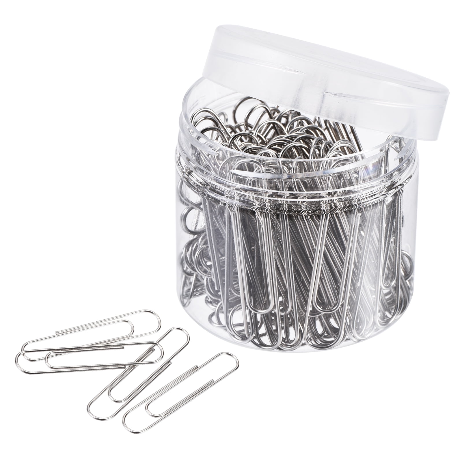 Uxcell Paper Clips 2 Inch Sturdy Metal with Box for Office Home Silver ...