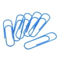 thumbnail image 1 of Uxcell Paper Clips 3.9 Inch Vinyl Coated for Office Home Blue Count 20, 1 of 6