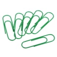 thumbnail image 1 of Uxcell Paper Clips 3.9 Inch Vinyl Coated for Office Home Green Count 20, 1 of 6
