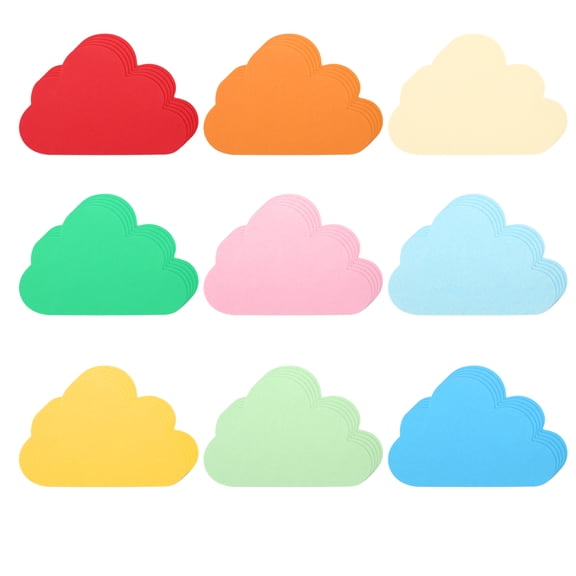 Uxcell Paper Cutouts, Die Cut Paper Cards for DIY Craft, Wall Decor, Party Decoration Cloud Shape