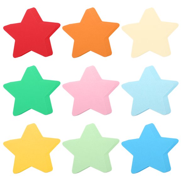 Uxcell Paper Cutouts, Die Cut Paper Cards for DIY Craft, Wall Decor, Party Decoration Star Shape