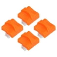 thumbnail image 1 of Uxcell Paper Cutter Replacement Blade, 4 Pcs A4 Size Portable Hidden Paper Trimmer Slicer Blade Refill Parts, Orange, 1 of 5
