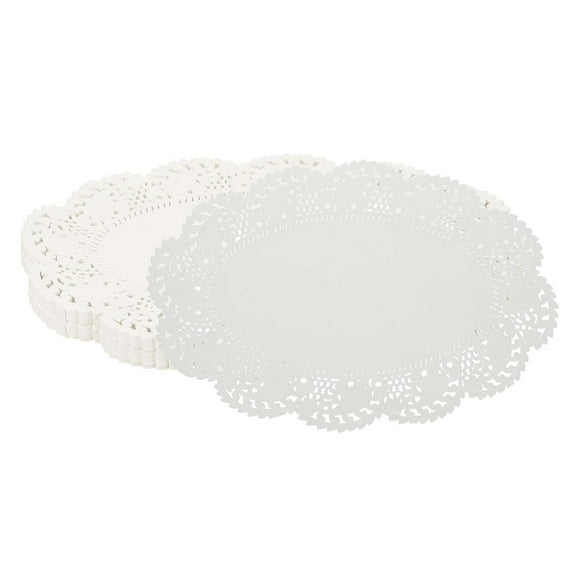Uxcell Paper Doilies, Lace Doilies Oval Disposable 10 Inch
