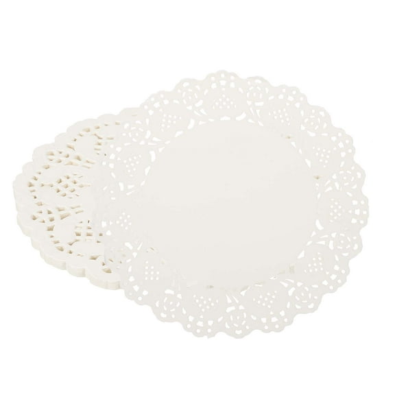 Uxcell Paper Doilies Lace Doilies Round Disposable 6.5 Inch