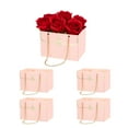 thumbnail image 1 of Uxcell Paper Flower Gift Bags, 5 Pcs Paper Bouquet Flower Gift Bag, Pink, 1 of 1