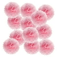 thumbnail image 1 of Uxcell Paper Pom Poms, Paper Flower Ball Kit for Birthday Bachelorette Wedding Shower Bridal Party Decoration Light Pink 3.94 x 3.94 Inch, 1 of 6