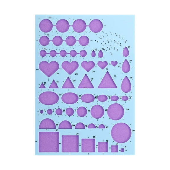 Uxcell Paper Quilling Template Boards, 8.3 x 5.9 Inch Quilling Boards, Blue