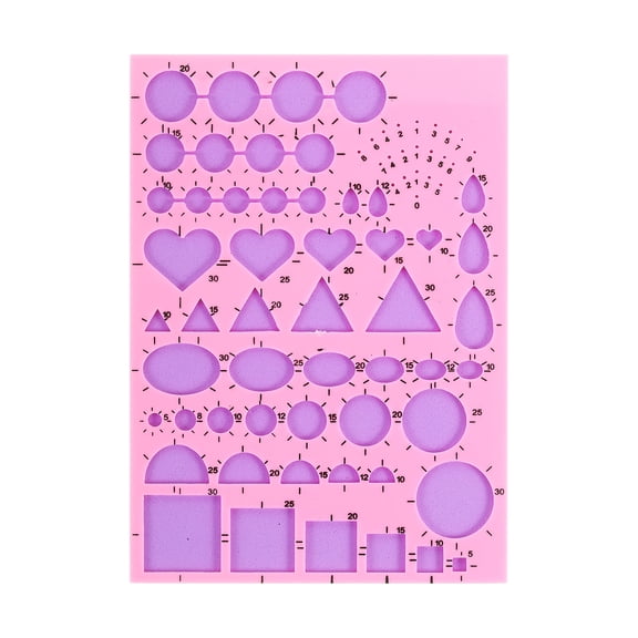Uxcell Paper Quilling Template Boards, 8.3 x 5.9 Inch Quilling Boards, Pink
