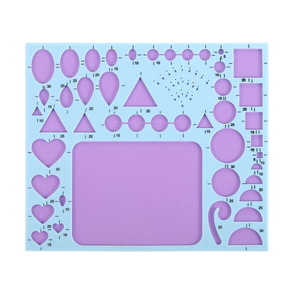 Uxcell Paper Quilling Template Boards, 8.3 x 7 Inch Quilling Boards, Blue