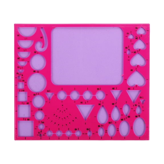 Uxcell Paper Quilling Template Boards, 8.3 x 7 Inch Quilling Boards, Rose Red