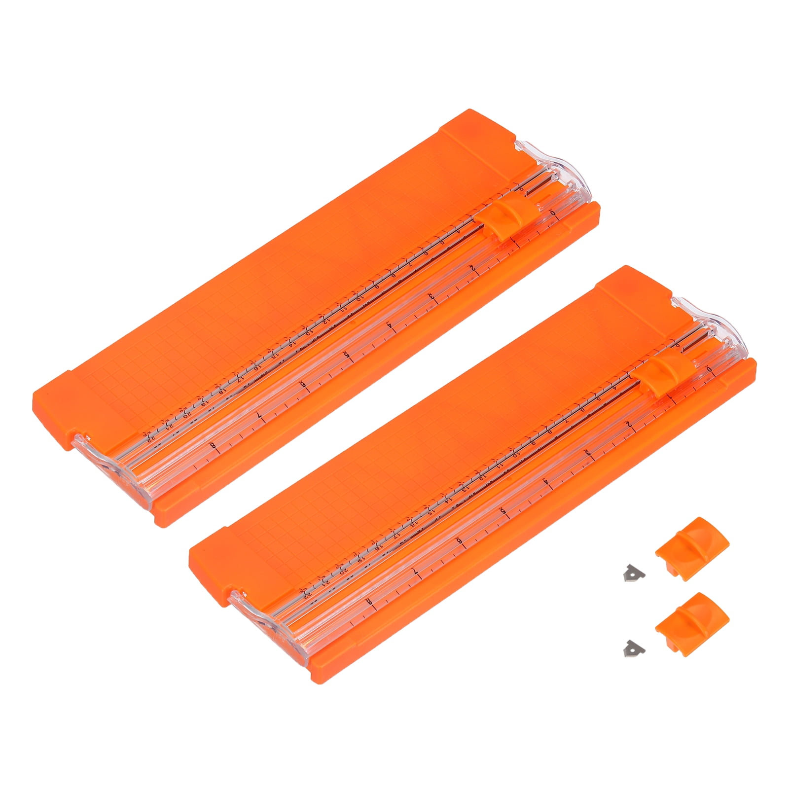 Paper Trimmer Ruler Uxcell Paper Trimmer, 2Pcs Plastic Portable A5 Paper Cutter Slicer Tool ...