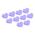thumbnail image 1 of Uxcell Paper and Bag Clips,10Pack Heart Shape Clamps Snacks Bag Clips,Purple, 1 of 5
