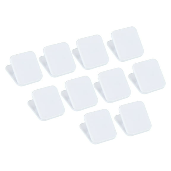 Uxcell Paper and Bag Clips,10Pack Square Bag Sealers Clamps Snacks Bag Clips,White