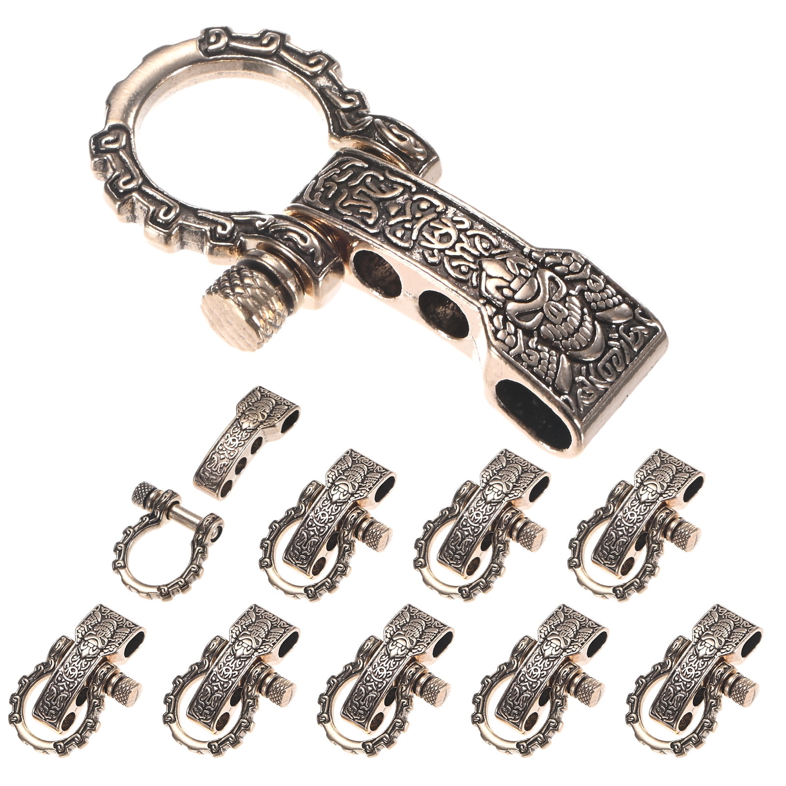 Uxcell Paracord Bracelet Shackle Buckle [10PCS] - Adjustable Metal ...