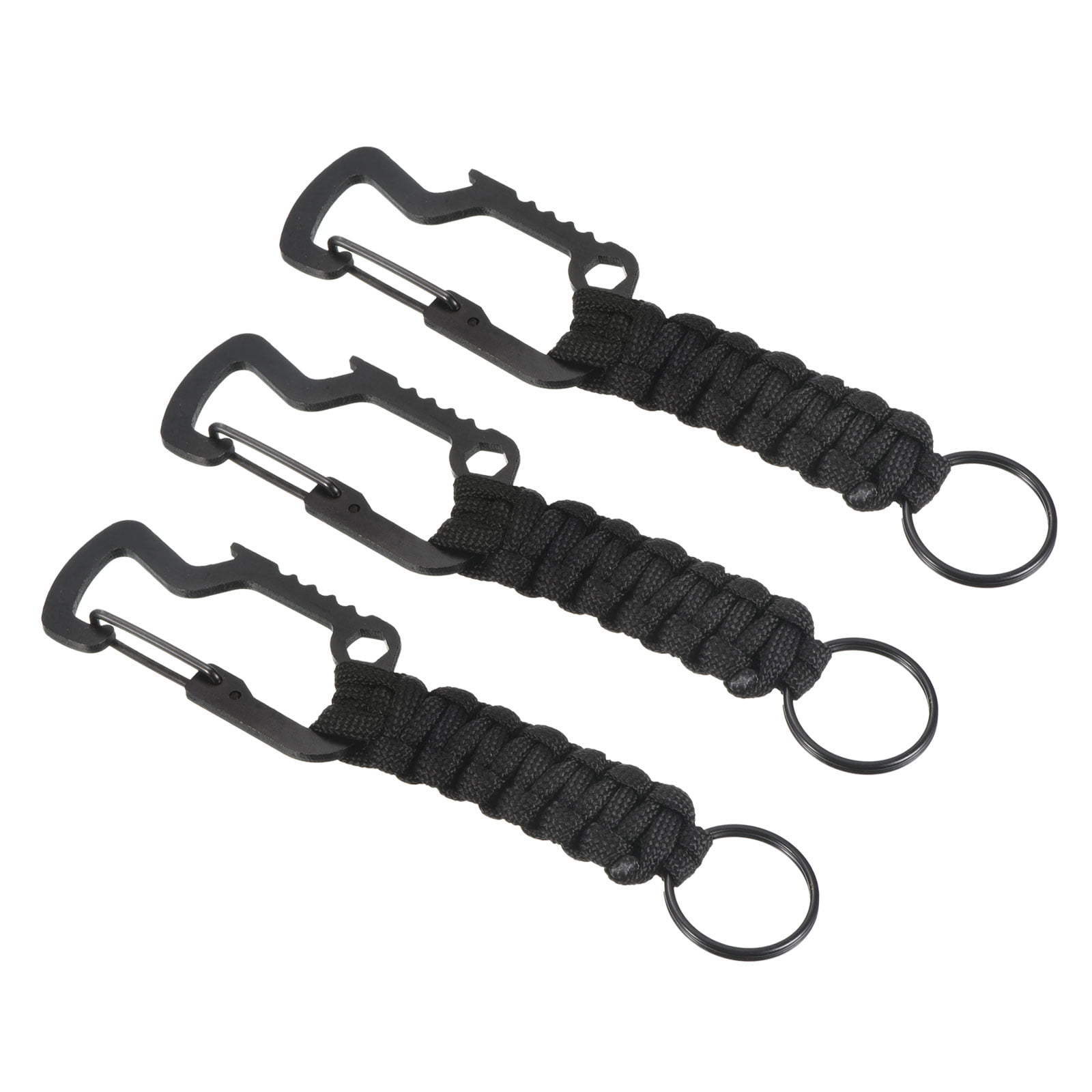 1pcs/pack 1pcs Plastic Snap Hooks Rotary Keychain Paracord Clips Outdoor  Sports Package Accessories Black - AliExpress