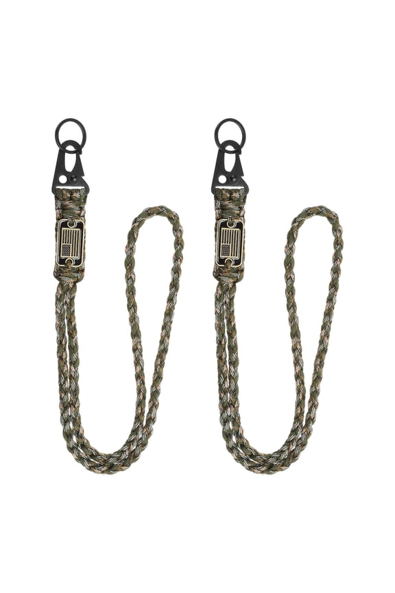 Paracord Lanyard, Heavy Duty Keychain Lanyards Camouflage Green