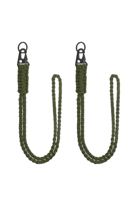 Paracord Lanyard, Heavy Duty Keychain Lanyards Army Green