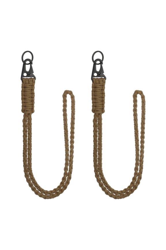 Paracord Lanyard, Heavy Duty Keychain Lanyards Brown