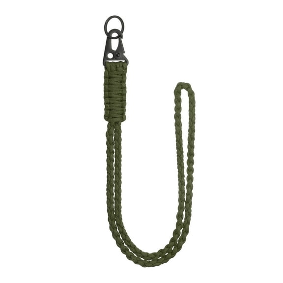 Uxcell Paracord Lanyard, Heavy Duty Keychain Necklace Lanyard Army Green