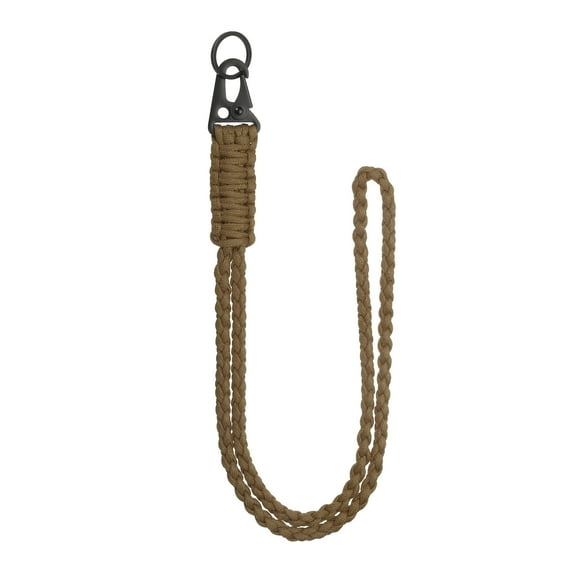 Uxcell Paracord Lanyard, Heavy Duty Keychain Necklace Lanyard Brown