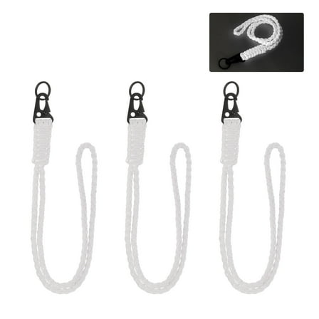 Uxcell Paracord Lanyards, Heavy Duty Keychain Lanyards Luminous White