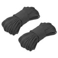 thumbnail image 1 of Uxcell Paracord, Parachutes Cord Spool Survival Strong Rope String for Camping Hiking Fish Black, 1 of 7