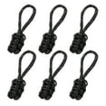thumbnail image 1 of Uxcell Reflective Paracord Zipper Pull Polyester Zipper Pulls Replacement Fit for Backpacks Clothing Accessories Black, 1 of 7