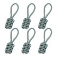 thumbnail image 1 of Uxcell Reflective Paracord Zipper Pull Polyester Zipper Pulls Replacement Fit for Backpacks Clothing Accessories Gray, 1 of 7