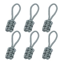 Uxcell Reflective Paracord Zipper Pull Polyester Zipper Pulls Replacement Fit for Backpacks Clothing Accessories Gray