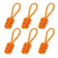 thumbnail image 1 of Uxcell Reflective Paracord Zipper Pull Polyester Zipper Pulls Replacement Fit for Backpacks Clothing Accessories Orange, 1 of 7