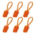 thumbnail image 1 of Uxcell Reflective Paracord Zipper Pull Polyester Zipper Pulls Replacement Fit for Backpacks Clothing Accessories Light Orange, 1 of 7