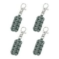 thumbnail image 1 of Uxcell Reflective Paracord Zipper Pull Polyester Zipper Pulls Woven Rope with Metal Clasp for Clothing Gray, 1 of 7