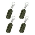 thumbnail image 1 of Uxcell Reflective Paracord Zipper Pull Polyester Zipper Pulls Woven Rope with Metal Clasp for Clothing Olive Green, 1 of 7