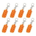 thumbnail image 1 of Uxcell Reflective Paracord Zipper Pull with Metal Clasp for Clothing and Luggage Accessories Orange, 1 of 7