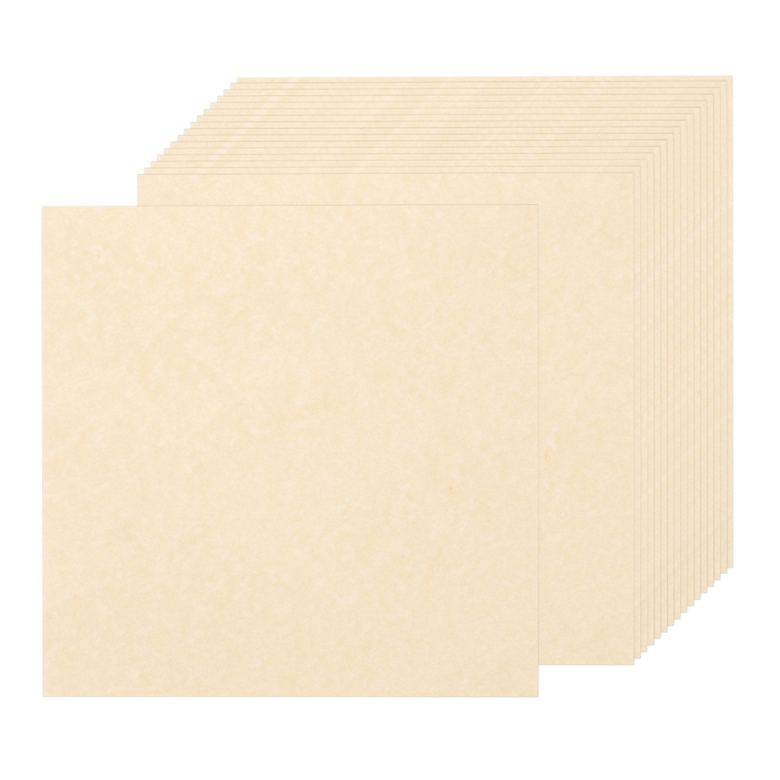 Uxcell Parchment Paper Aged Look Stationery Vintage Paper Sheet for Certificate Invitation Envelope Deep Brown 12 x 12 Inch