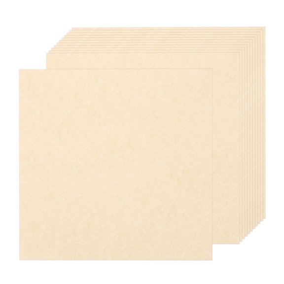 Uxcell Parchment Paper Aged Look Stationery Vintage Paper Sheets for Certificate Invitation Envelope Deep Brown