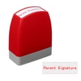 thumbnail image 1 of Uxcell Parent Signature Teacher Stamps, 2.1x1.7x0.9 Inch Homework Stamper, Teacher Grading Office Photosensitive Stamp with Red Ink for Homework Documents Checks, Red Casing, 1 of 6
