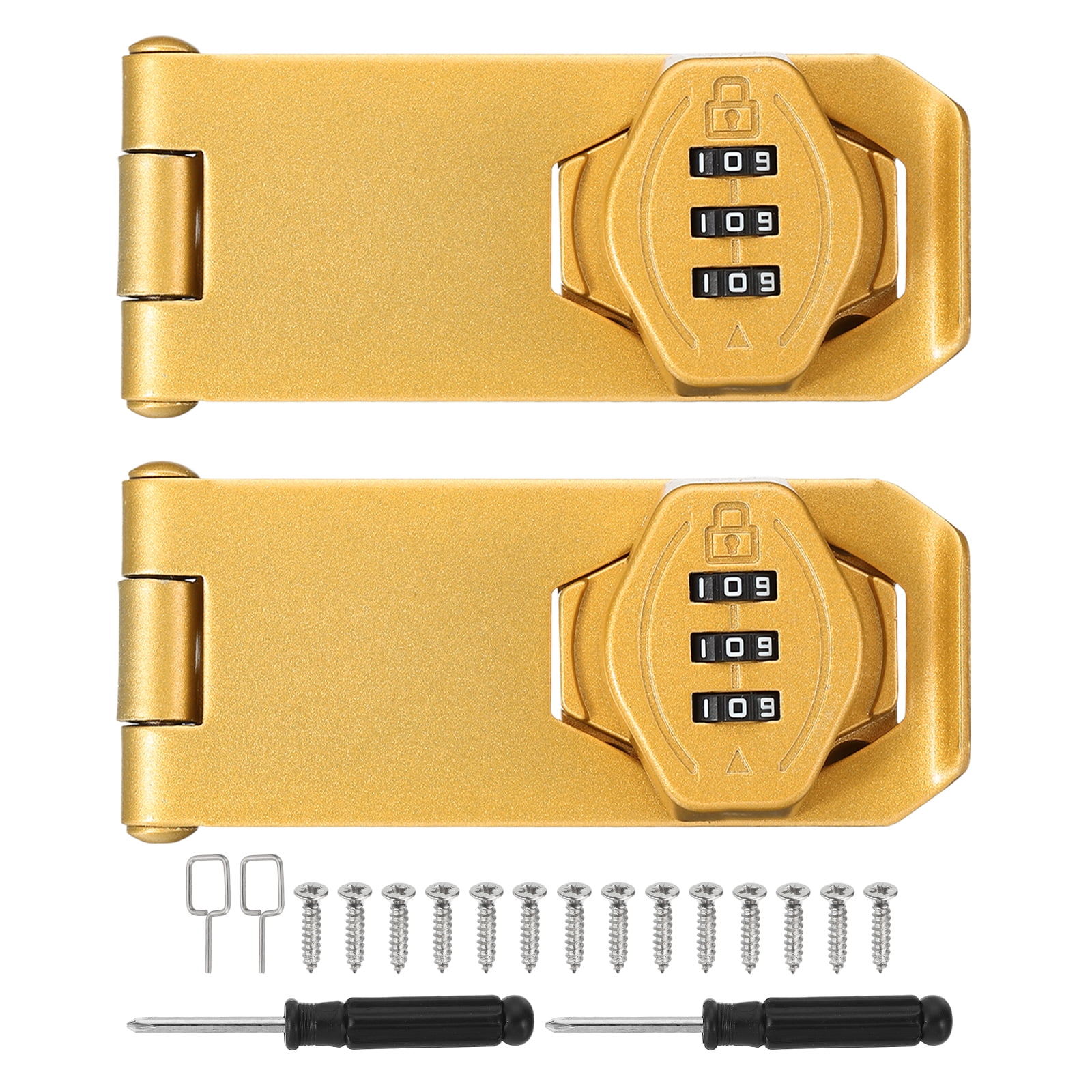 Uxcell Password Rotary Hasp Locks (4
