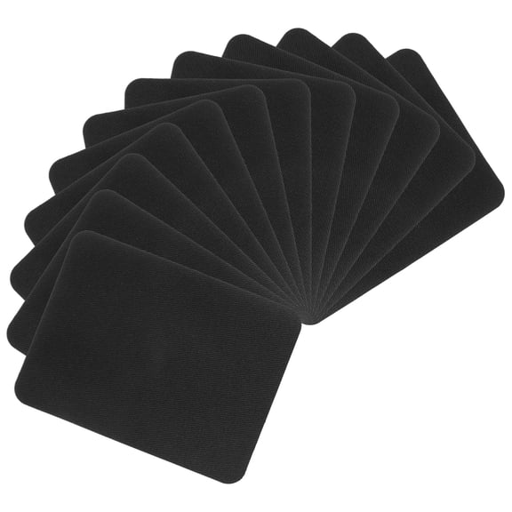Uxcell Patches for Clothing Repair Fabric Patch Repair Decorating for Clothes Pants Bag Black