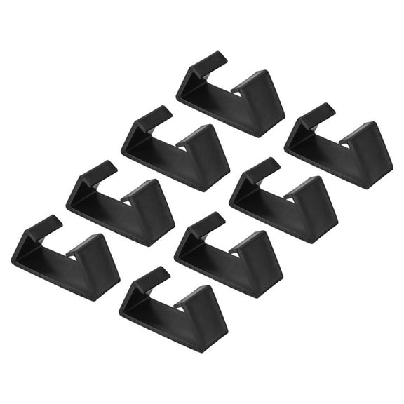 Uxcell Patio Furniture Clips Sofa Clamps Wicker Rattan Chair Fasteners, Black 16 Pack