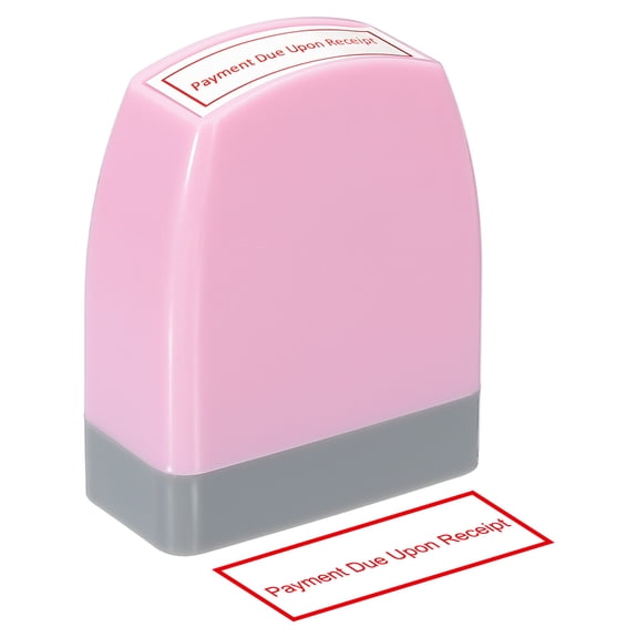 Uxcell Payment Due Upon Receipt Notice Stamp Self Inking, Office Stamps Message Stamp