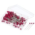 thumbnail image 1 of Uxcell Pearlized Sewing Pins Ball Head Needle Straight Quilting Pin, Red 4 Set, 1 of 5