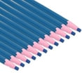 thumbnail image 1 of Uxcell 6.77'' x 0.33'' Peel-Off China Markers Grease Wax Pencils Wood for Glass Garments Vinyl Metal 12 Pcs Blue, 1 of 5