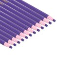 thumbnail image 1 of Uxcell 6.77'' x 0.33'' Peel-Off China Markers Grease Wax Pencils Wood for Glass Garments Vinyl Metal 12 Pcs Purple, 1 of 5